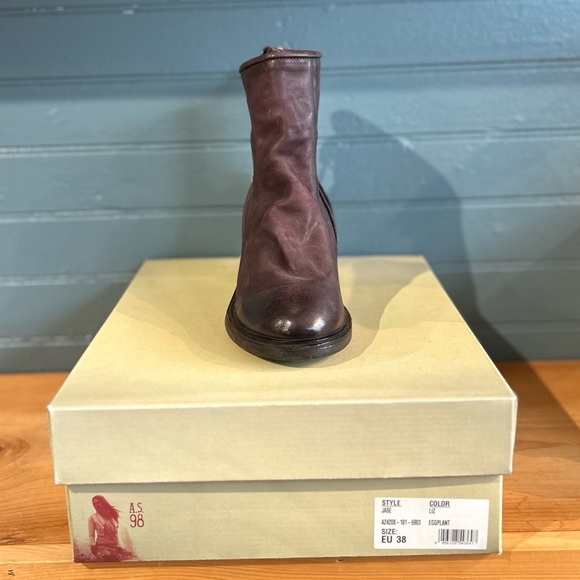 A.S.98 Jase Ankle Bootie- Eggplant - Picture 3 of 7